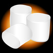 untoasted marshmallows vector icon illustration graphic