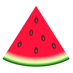 watermelon slice vector graphic icon