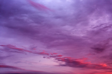 Sticker - Beautiful fiery sunset on the sky. Gorgeous landscape. Background.