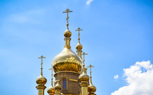 Golden Domes Of Orthodox Church