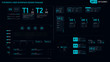 Futuristic user interface design element set 02