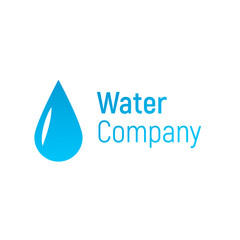 Sticker - Water vector logo.