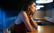 © NDABCREATIVITY - Portrait of clever young woman thinking alone