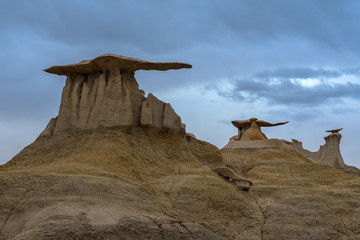 Wall Mural - The Wings rock formation in Bisti/De-Na-Zin Wilderness Area, New Mexico, USA