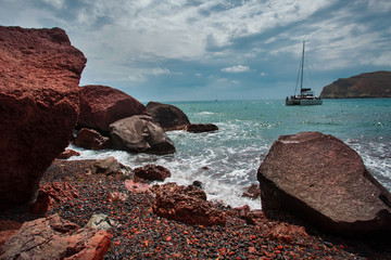 Red Beach Santorini.