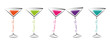 © krissikunterbunt - colorful cocktail party glasses set vector illustration EPS10