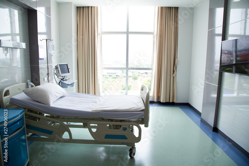 Recovery Room With Beds And Comfortable Medical Interior Of