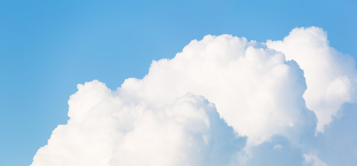 Wall Mural - blue sky background with tiny clouds. panorama