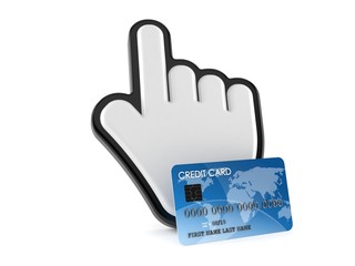 Poster - Cursor with credit card