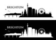 Brighton skyline - Egnland - United Kingdom - vector illustration