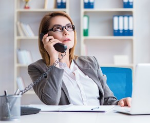 Businesswoman working in the office