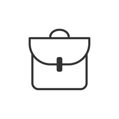 Poster - School bag icon template black color editable. Schoolbag symbol style vector sign isolated on white background. Simple logo vector illustration for graphic and web design.