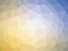 Orange Blue Gradient Polygon Shaped Background
