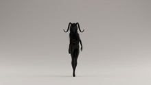 Black Evil Witch With A Head Dress 3d Illustration 3d Render
