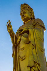 Wall Mural - Bangkok,Thailand-June 22,2019: Guanyin in Fo Guang Shan Thai Hua Temple