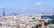 Vue sur Paris la Tour Eiffel et la Défense 