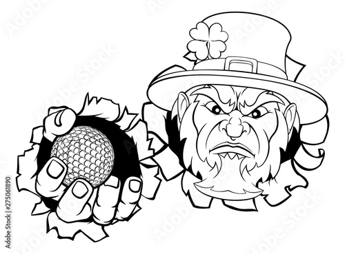 A leprechaun golf sports ma...
