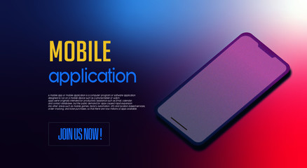 mobile application website template - easy to edit
