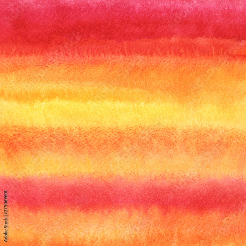 Autumn abstract striped watercolor background. Gradient watercolour fill -  o...