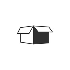 Poster - Box icon template black color editable. Box symbol style vector sign isolated on white background. Simple logo vector illustration for graphic and web design.