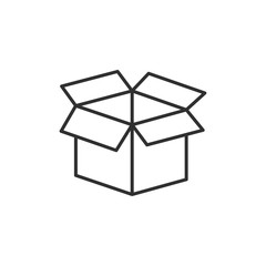 Leinwandbilder - Box icon template black color editable. Box symbol style vector sign isolated on white background. Simple logo vector illustration for graphic and web design.