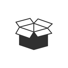 Leinwandbilder - Box icon template black color editable. Box symbol style vector sign isolated on white background. Simple logo vector illustration for graphic and web design.
