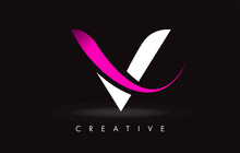 V Letter Design Logo. Letter V Icon Logo With Modern Swoosh