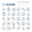 © M.Style - Set Vector Line Icons of Educational Technology