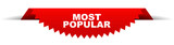 Fototapeta Most - red vector banner most popular
