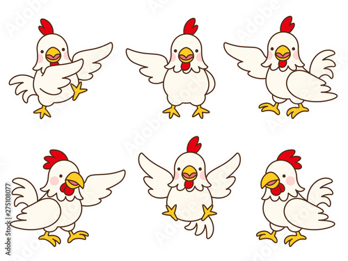 ニワトリのイラストセット6ポーズ Buy This Stock Vector And Explore Similar Vectors At Adobe Stock Adobe Stock