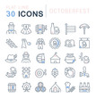 © M.Style - Set Vector Line Icons of Octoberfest