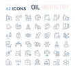 © M.Style - Set Vector Line Icons of Oil Industry