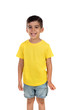 © Gelpi - Happy dark child with yellow t-shirt