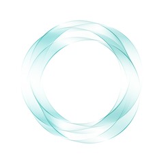 The shimmering blue circle. Modern decoration. eps 10