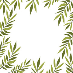 Poster - pattern of branch and leaf icon