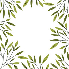 Poster - pattern of branch and leaf icon