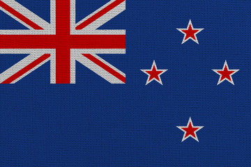 Wall Mural - New Zealand fabric flag