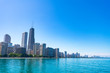 Chicago Skyline on a Clear Blue Summer Day