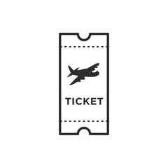 Leinwandbilder - Ticket icon template black color editable. Ticket style vector sign isolated on white background. Simple logo vector illustration for graphic and web design.