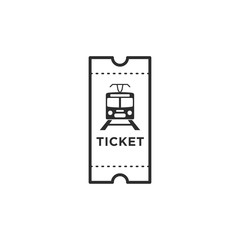 Aufkleber - Ticket icon template black color editable. Ticket style vector sign isolated on white background. Simple logo vector illustration for graphic and web design.