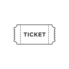Poster - Ticket icon template black color editable. Ticket style vector sign isolated on white background. Simple logo vector illustration for graphic and web design.