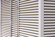metal sheet louver or slats on the wall of warehouse for ventilation