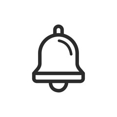 Leinwandbilder - Message notification bell icon template black color editable. notification symbol vector sign isolated on white background. Simple logo vector illustration for graphic and web design.
