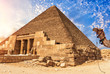 The Temple Complex of Giza and the Pyramid of Cheops, Egypt