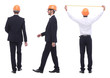 © ASDF - in full growth .a qualified architect in an orange helmet