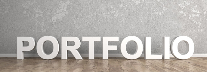 Portfolio Schriftzug für Homepage