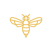 Bee Logo Design Concept.