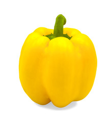 yellow pepper isolated on a white background