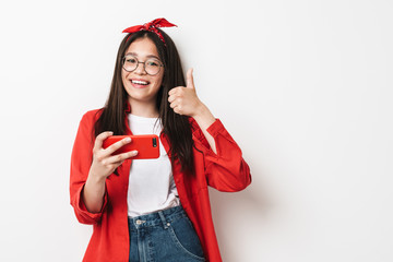 Canvas Print - Cute teenage girl wearing casual outfit