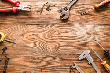 tools male workplace background texture dark wood